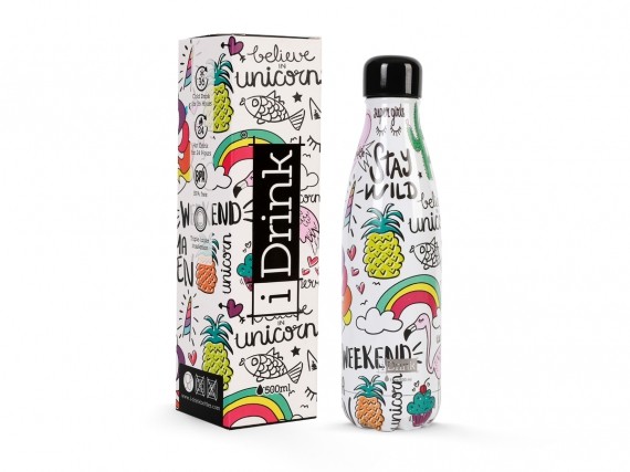 Total Juggling I Drink - Borraccia Termica 500 ml Unicorn