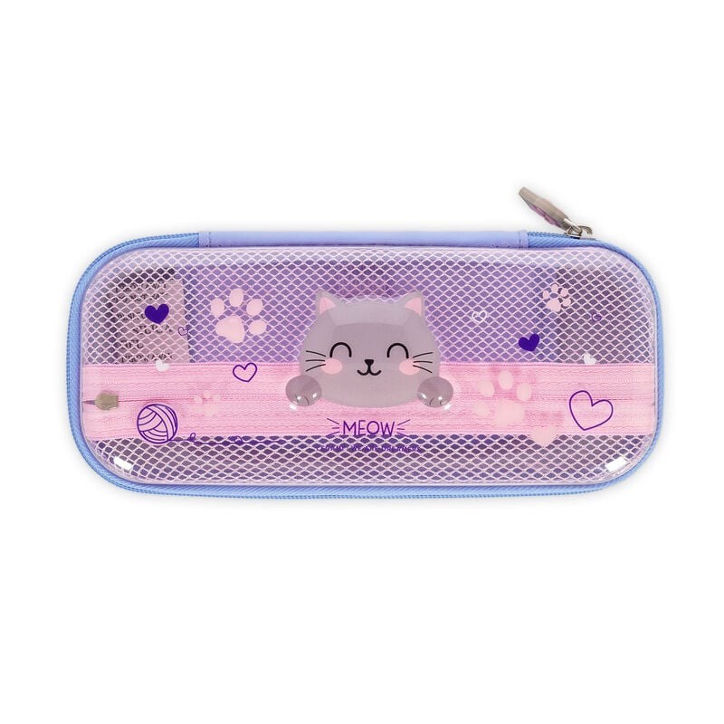 WONDERWOW astuccio KITTY portapenne LEGAMI con zip GATTO