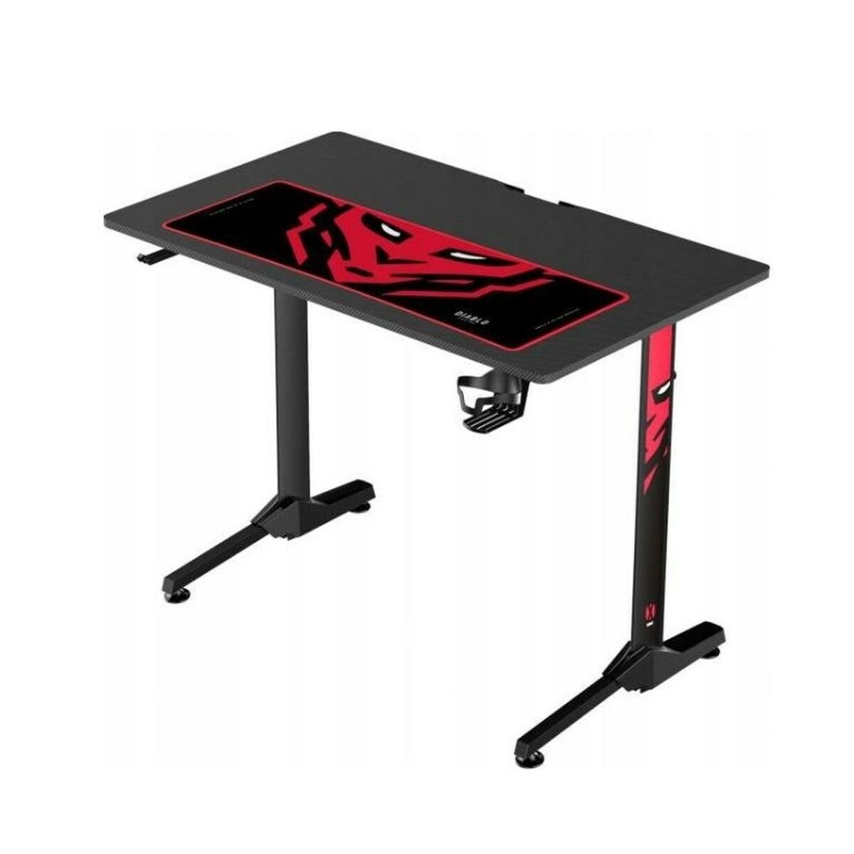 Scrivania Gaming Diablo Chairs 1469 Bianco Nero Rosso 100 x 75 x 60 cm