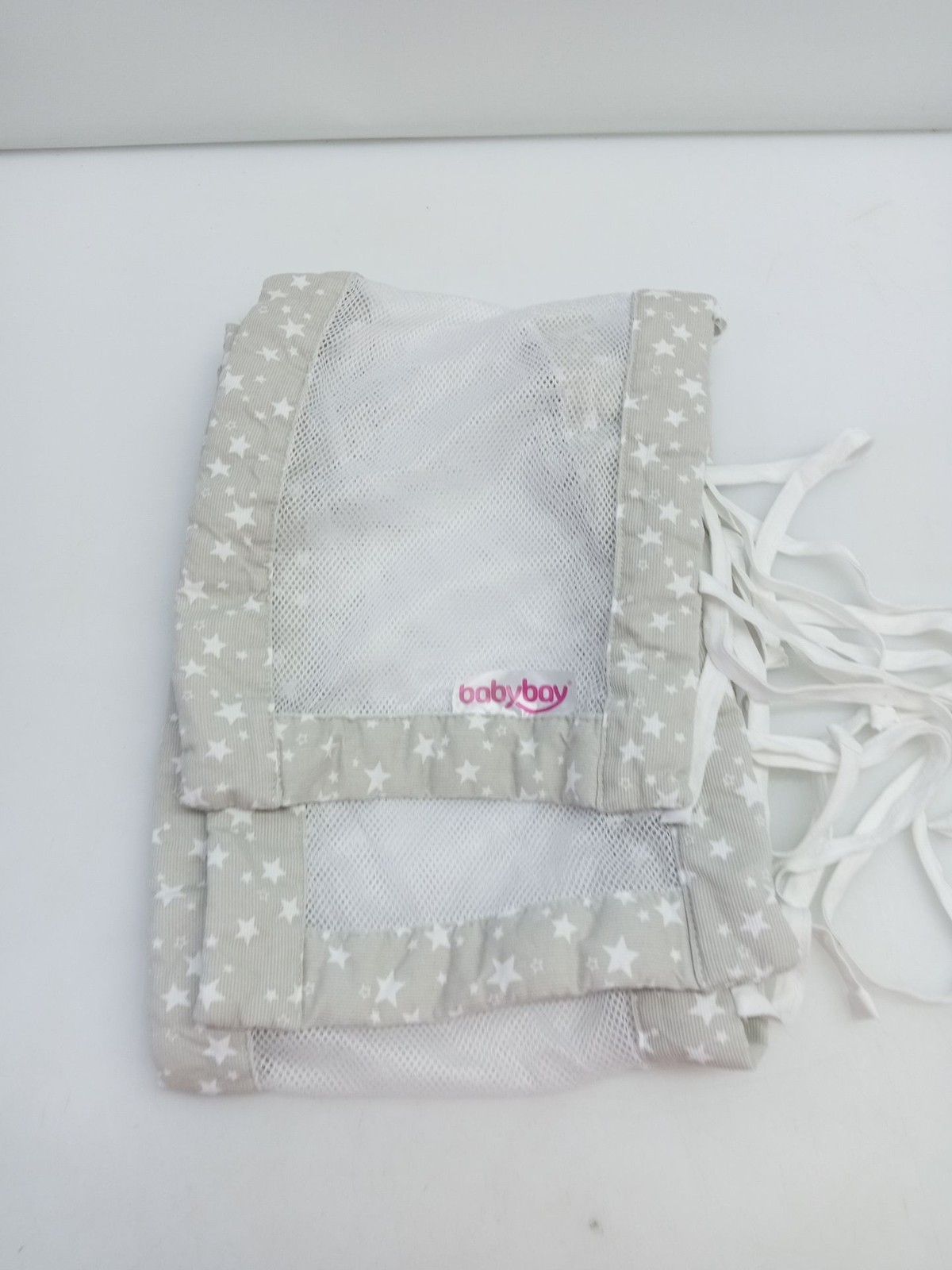 babybay nido nido letto culla cuscino originale mesh piqué grigio perla