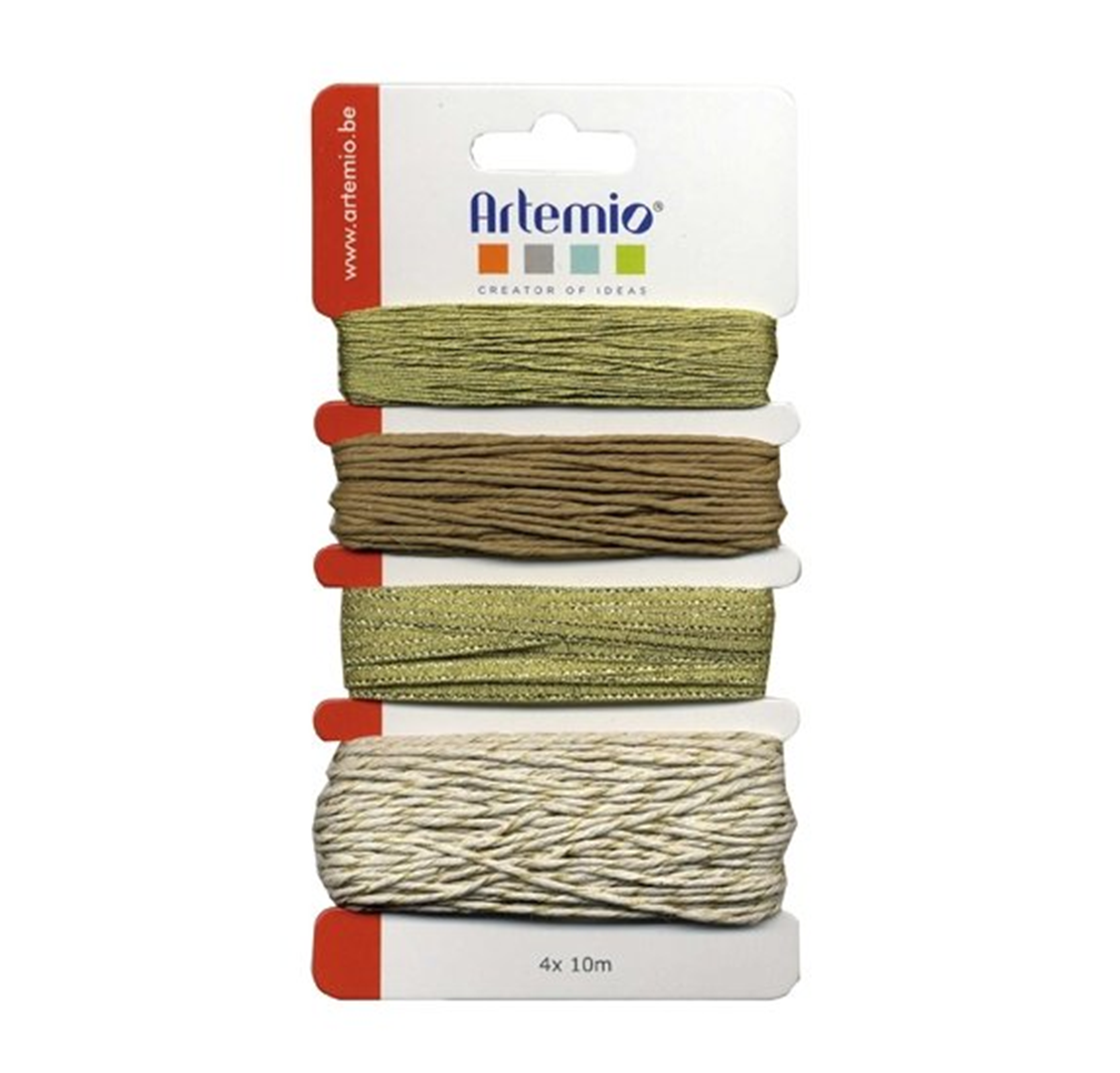 Fili Assortiti Pezzi 4x10 Mt  Oro | Artemio