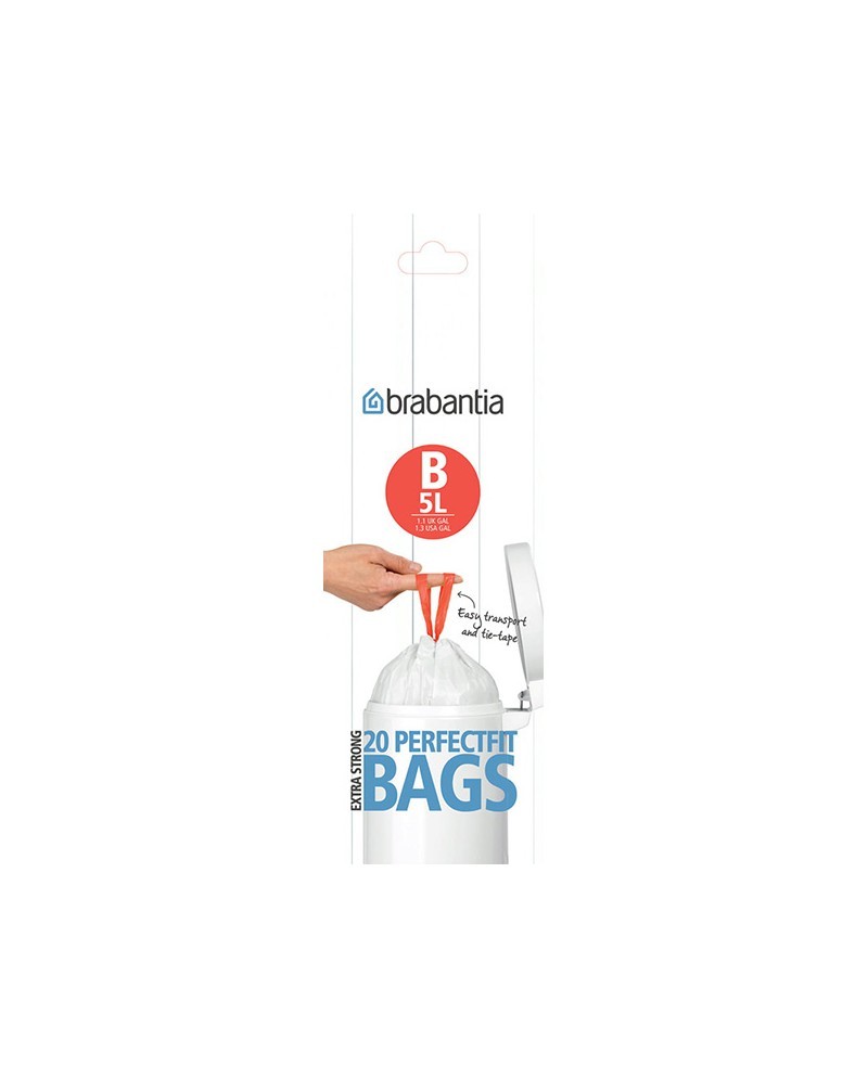Brabantia Sacchetti in rotolo per rifiuti 5 l
