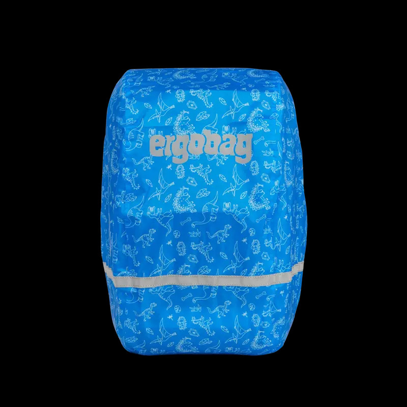 Ergobag Coprizaino impermeabile per zaini ergobag - BLU DINOSAURO