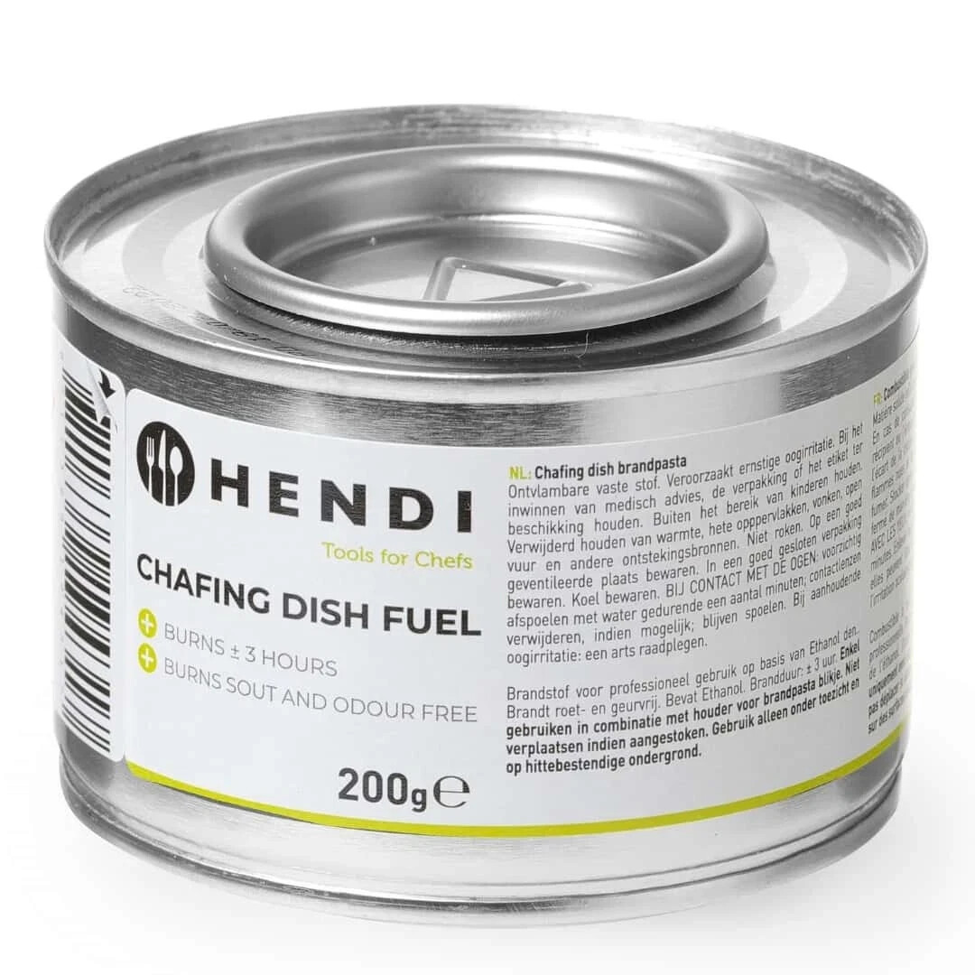 Combustibile Gel per Scaldavivande Chafing Dish 200 gr scatole da 72 pcs - HENDI