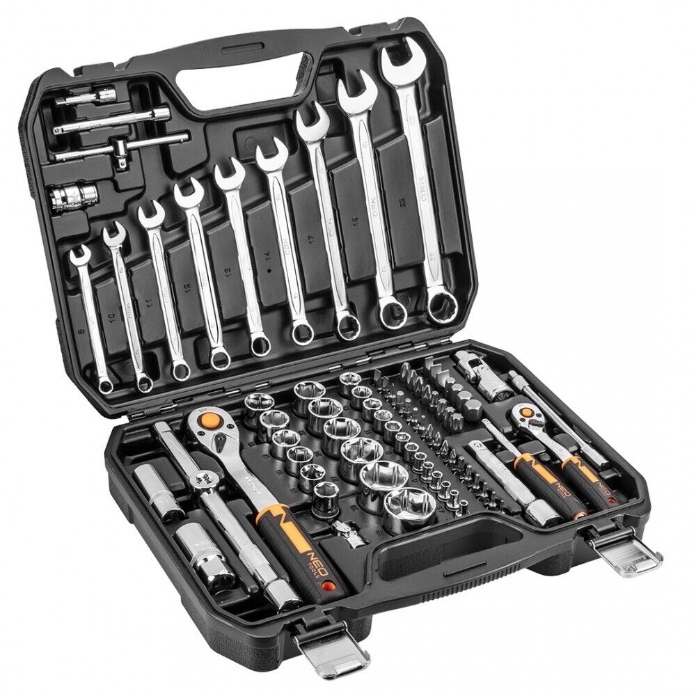 Chiave a bocca 1/2"", 1/4"" set 82 pezzi, Crv