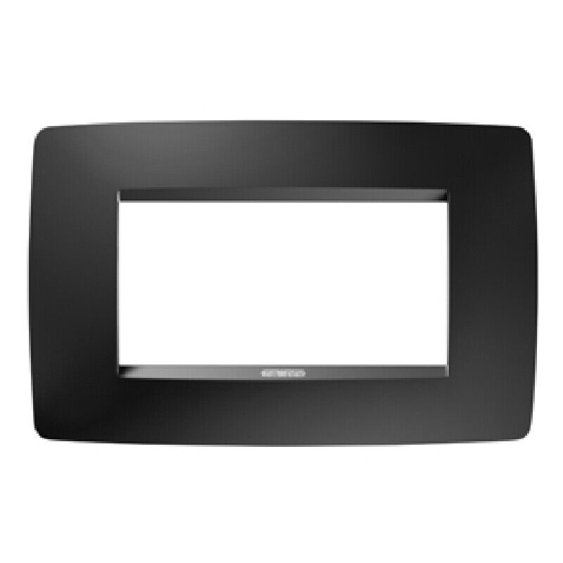 Gewiss GW16104VN Chorus - placca 4 moduli nero satinato