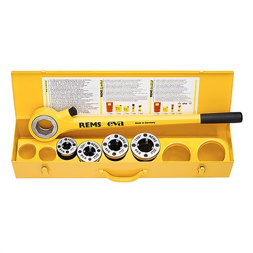 FILIERA A CRICCO REMS EVA SET R 1/2-1"1/4 Set R 1/2-3/4-1-1"1/4