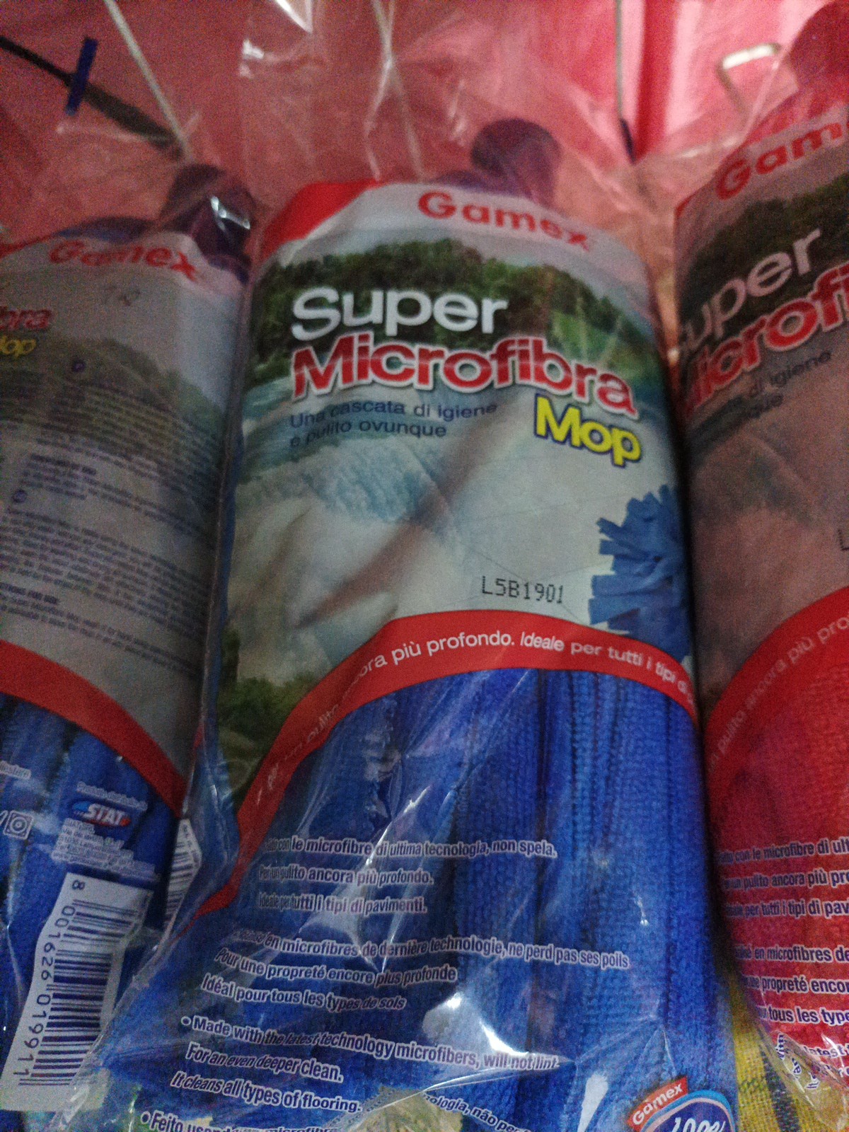 3 Pz  Super Microfibra Mop della GAMEX MOCIO RICAMBIO  DAISY PER PAVIMENTI