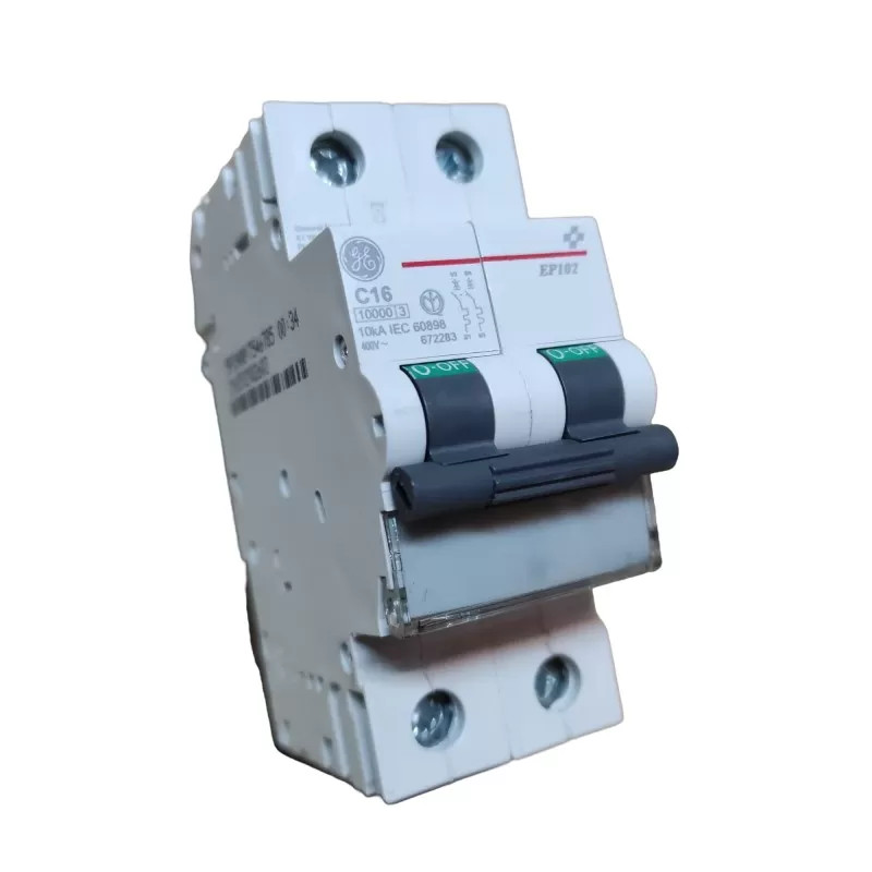 Ge power 672283 ep102c16 interruttore automatico 2p 16a 10ka c 2m