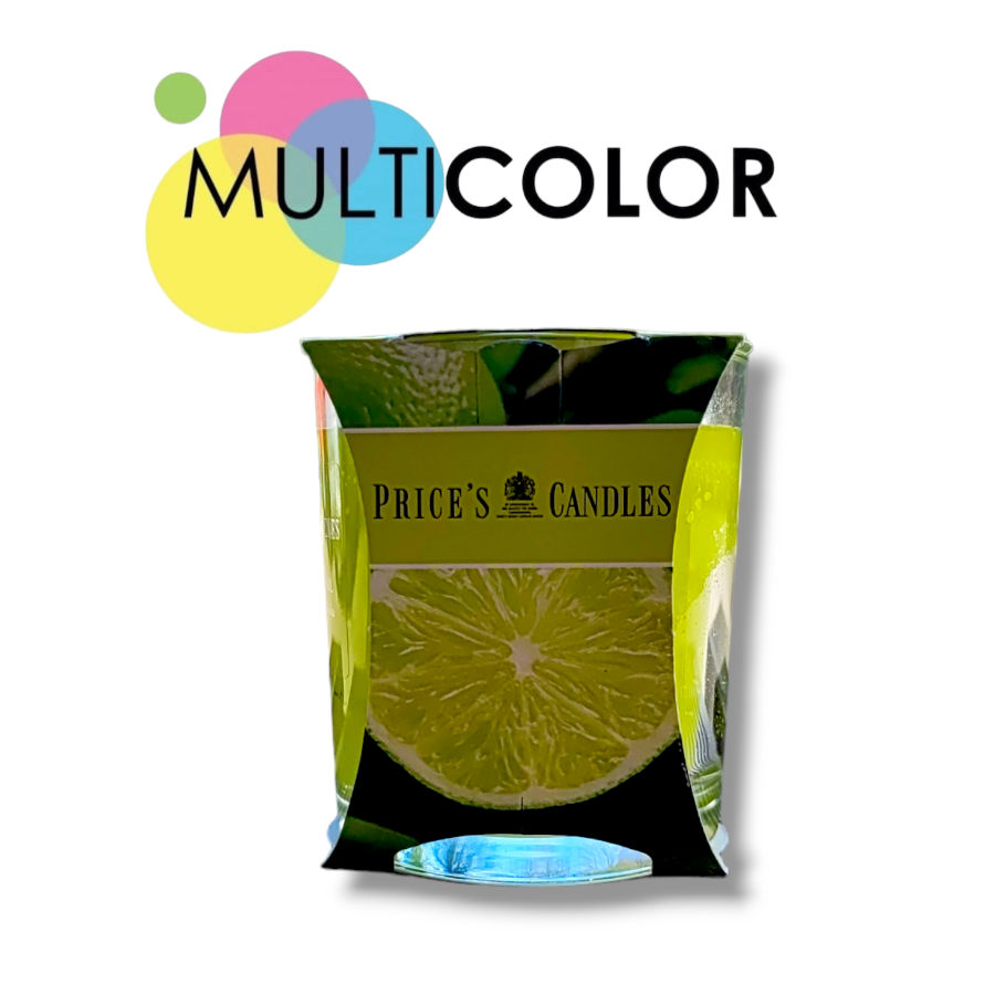 Candela  Price's Candles in bicchiere al profumo di lime e bas, 5010414377693