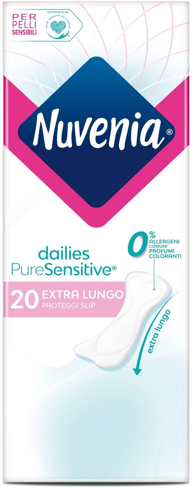 55582 NUVENIA PURESENSITIVE PROTEGGISLIP EXTRALUNGO 20PZ