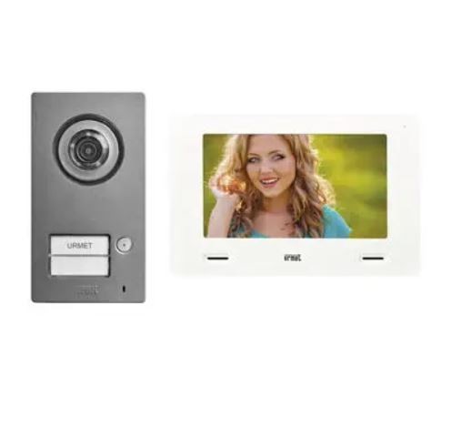 Kit Monofamiliare Video  Mininote+ Con Pulsantiera Mikra2 ( URMET cod. 1722/95 )
