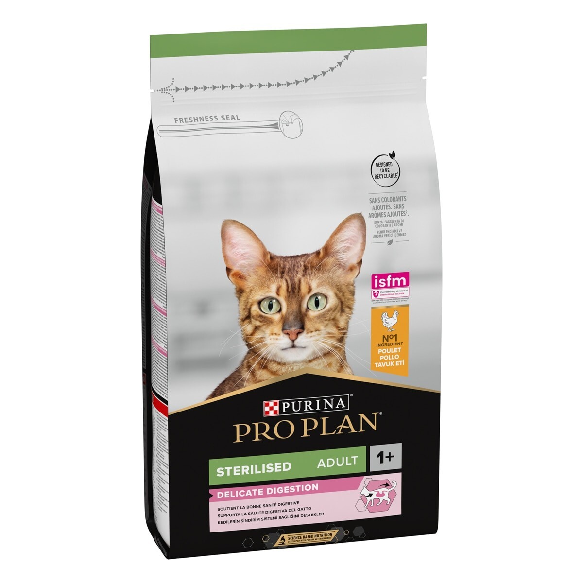 PURINA PRO PLAN® Sterilised Adult 1+ Delicate Digestion Ricco In Pollo 10 KG