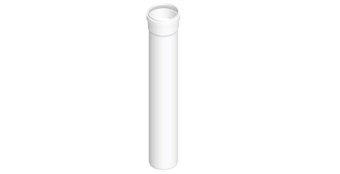TUBO PPS BIANCO ø80 M/F cm 50 PER CALDAIA CONTI