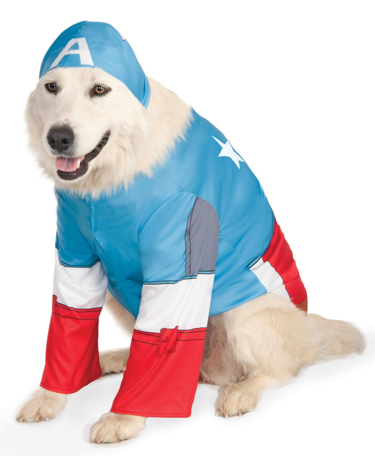 Rubie's 580070X Official Captain America Pet Dog Costume, X-Large XL Neck to Tai