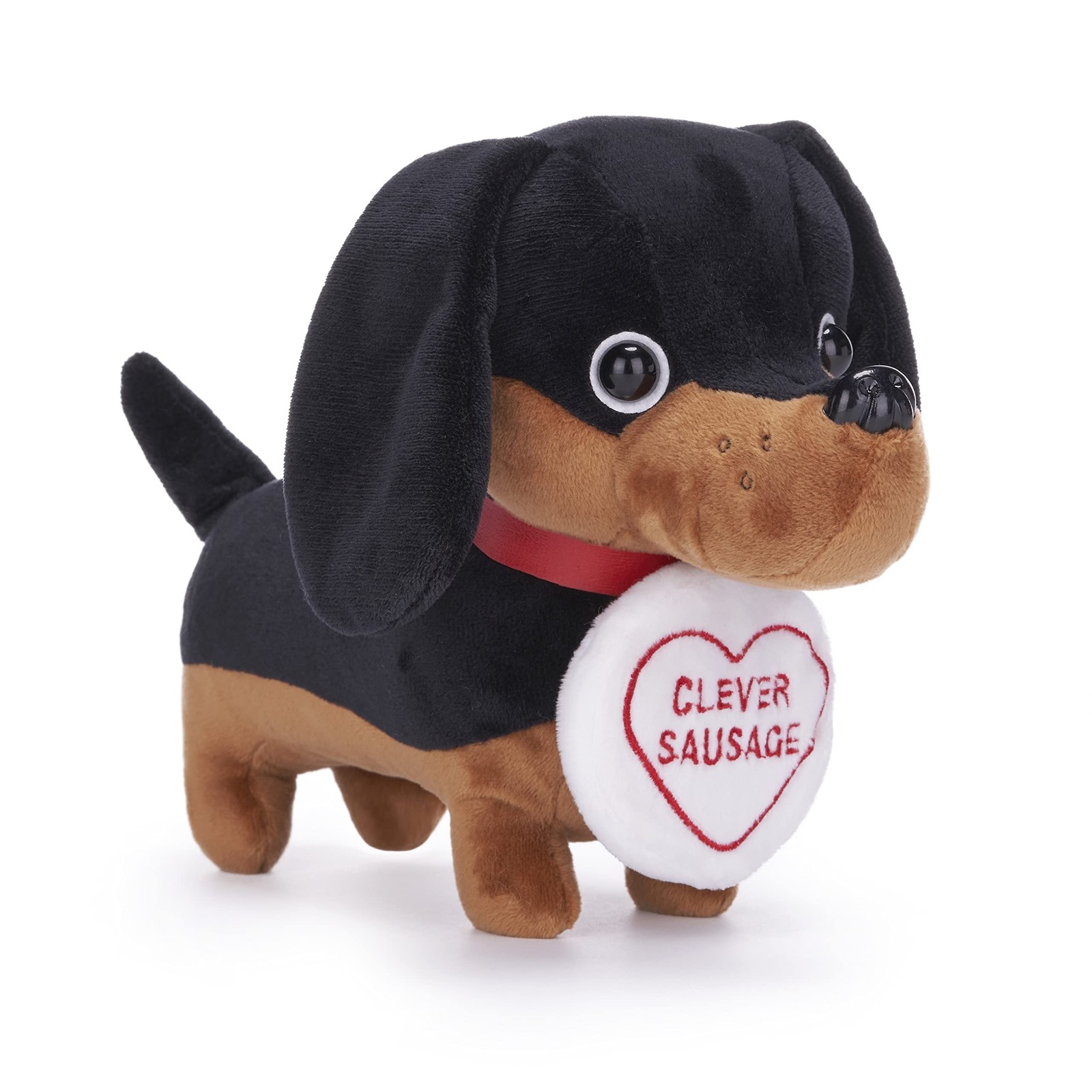 Posh Paws Swizzles Love Hearts Dave the Dachshund 'Clever Sausage' Dog 7" (18CM)