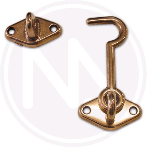 Ganci Sicurezza Ottone Lucido Ds  80Mm