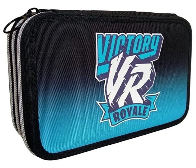 FRANCO PANINI ASTUCCIO 3 ZIP COMPLETO FORTNITE VICTORY ROYALE