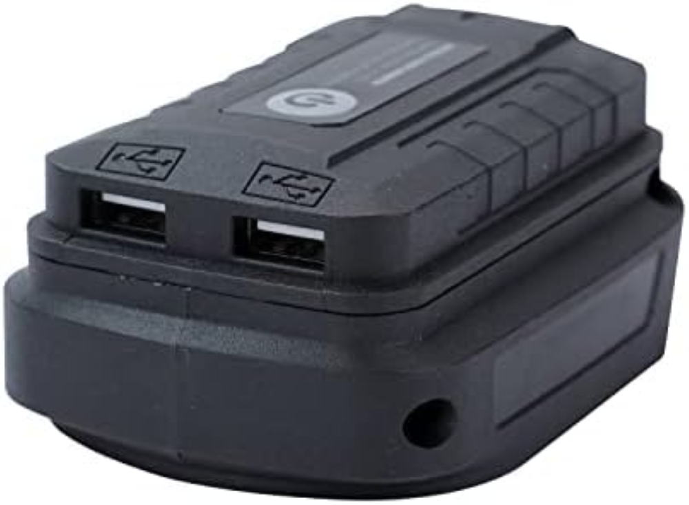 Aim Tools Adattatore Batteria USB Compatibile con Makita 14,4V 18V 21V Li-ion Ba