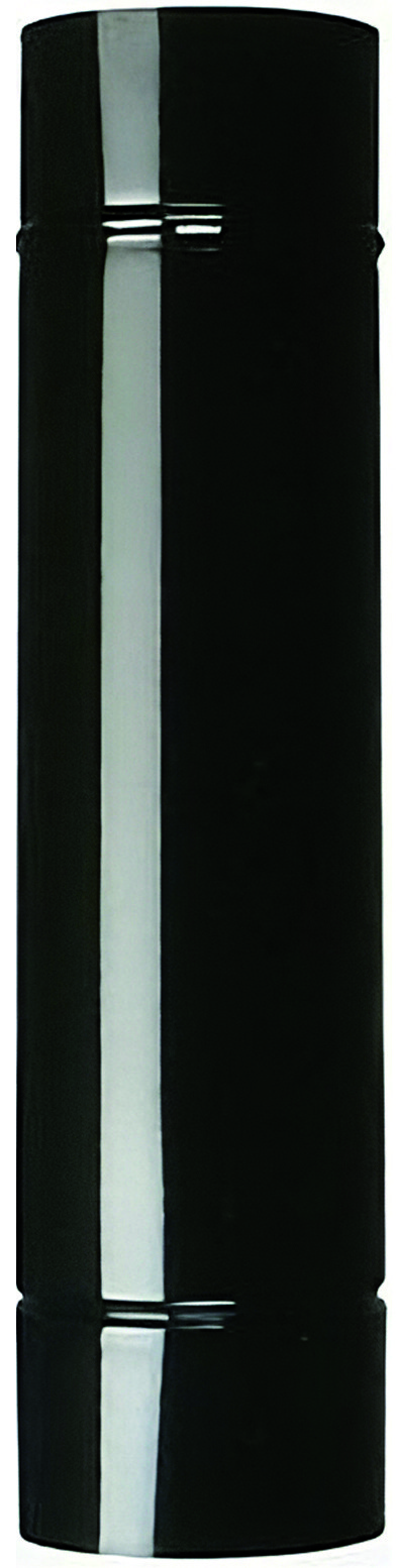 Save TUBO PER STUFA A LEGNA PORCELLANATO CLASSIC Col. Nero Ø cm. 14x 25