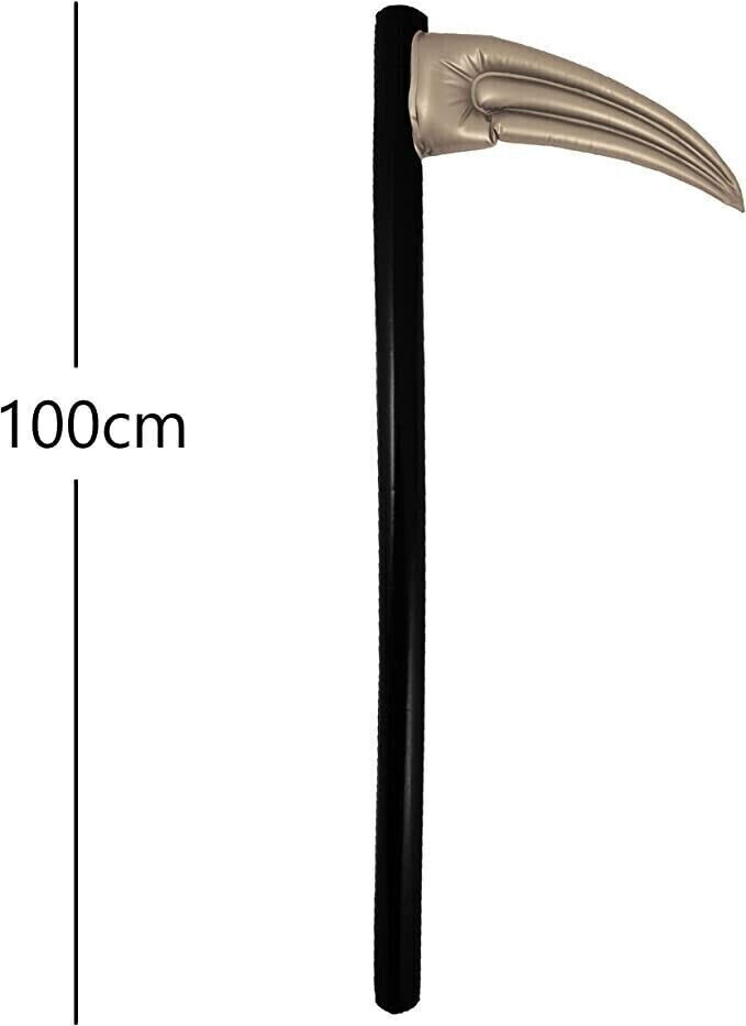 Halloween Grim Reaper Gonfiabile Falce 100cm Costume Accessorio Costume Sostegno