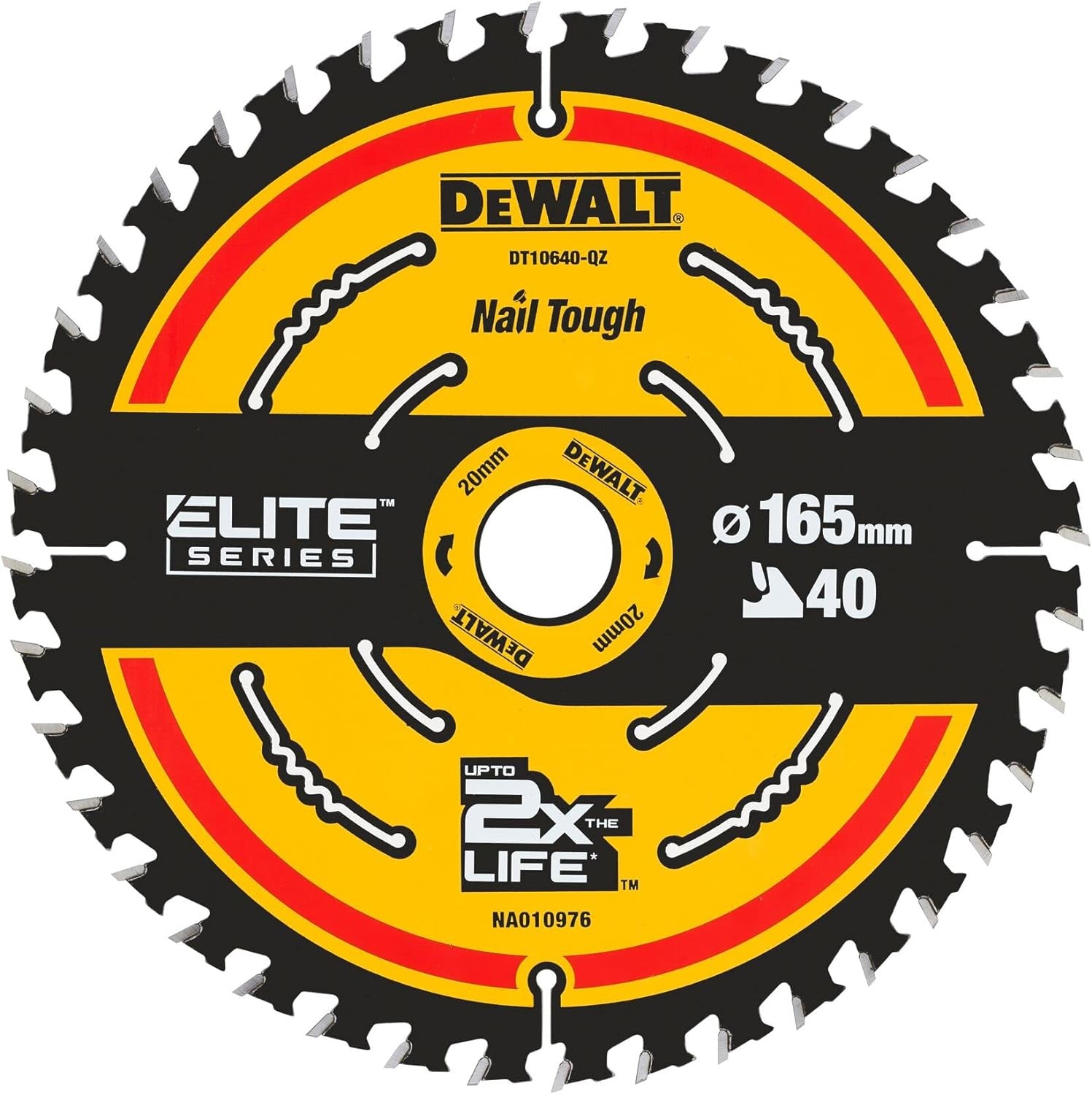 Dewalt  DT10640-QZ Lama Sega Troncatrice 165x20 mm 40T DCS365 Legno