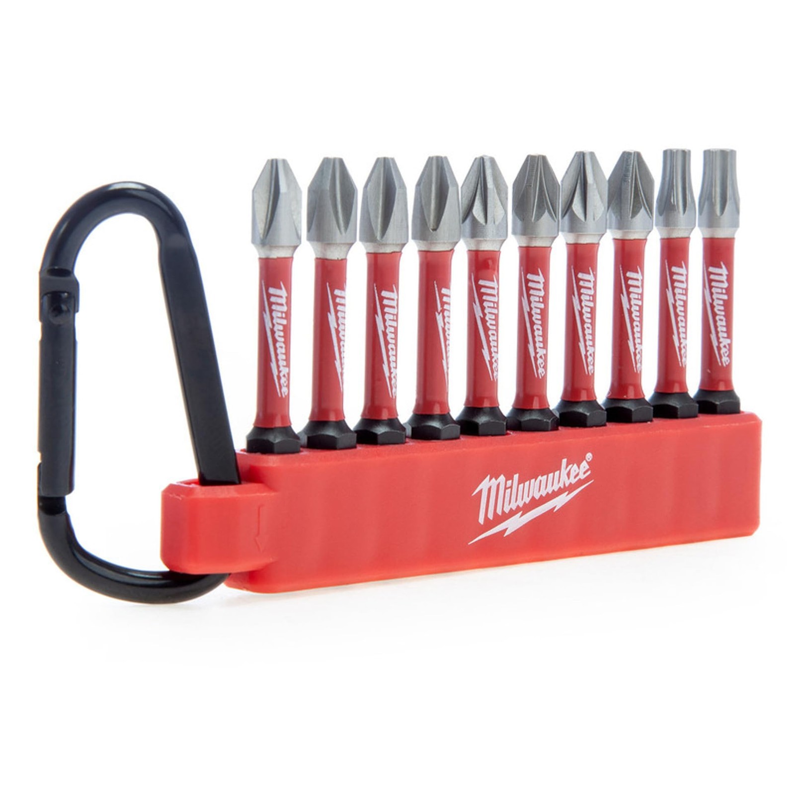 Milwaukee - Shockwave Impact Duty cacciavite Bit Moschettone Set 10 pezzi, co...