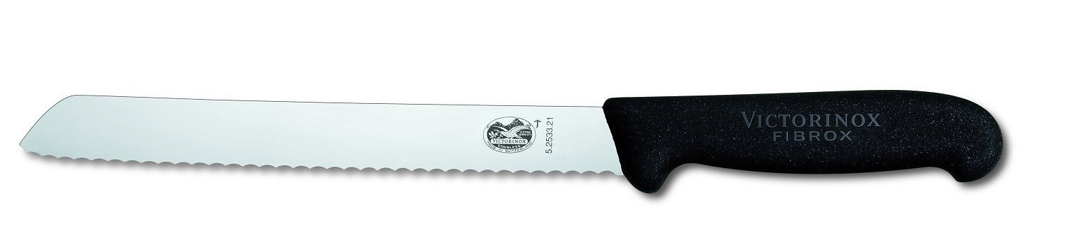 Victorinox coltello pane lama dentata in acciao inox manico in fibrox