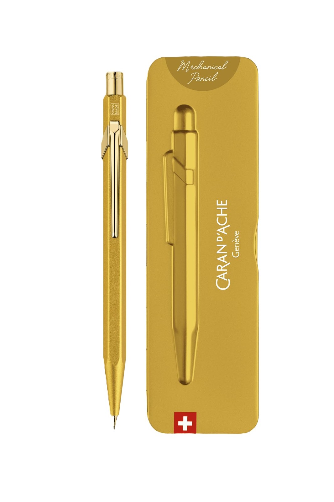 Caran d'Ache 844 Mechanical Pencil: Goldbar in slimpack