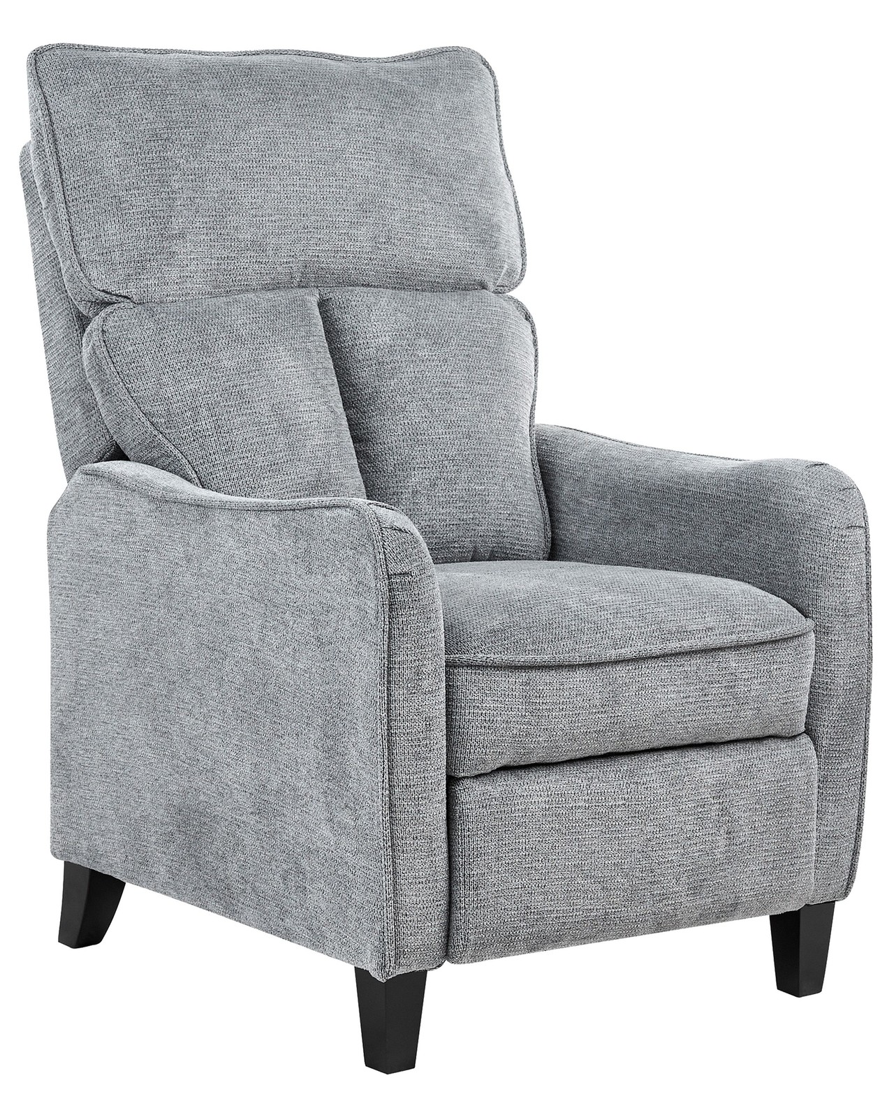 Poltrona recliner in tessuto grigio Royston