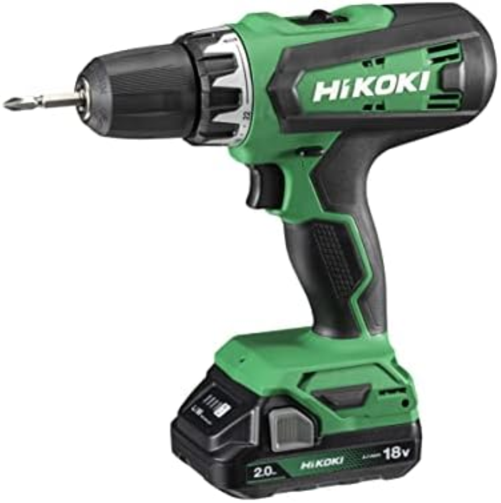 HiKOKI Akkuschrauber DS18DF (Li-Ion, 18 V, 2 Gang, 53 Nm, LED-Licht, Koffer, ink