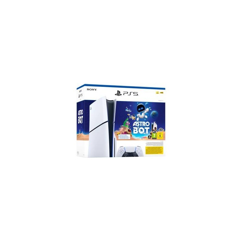 PS5 Console 1TB Standard Slim White Astro Bot Bundle ITA