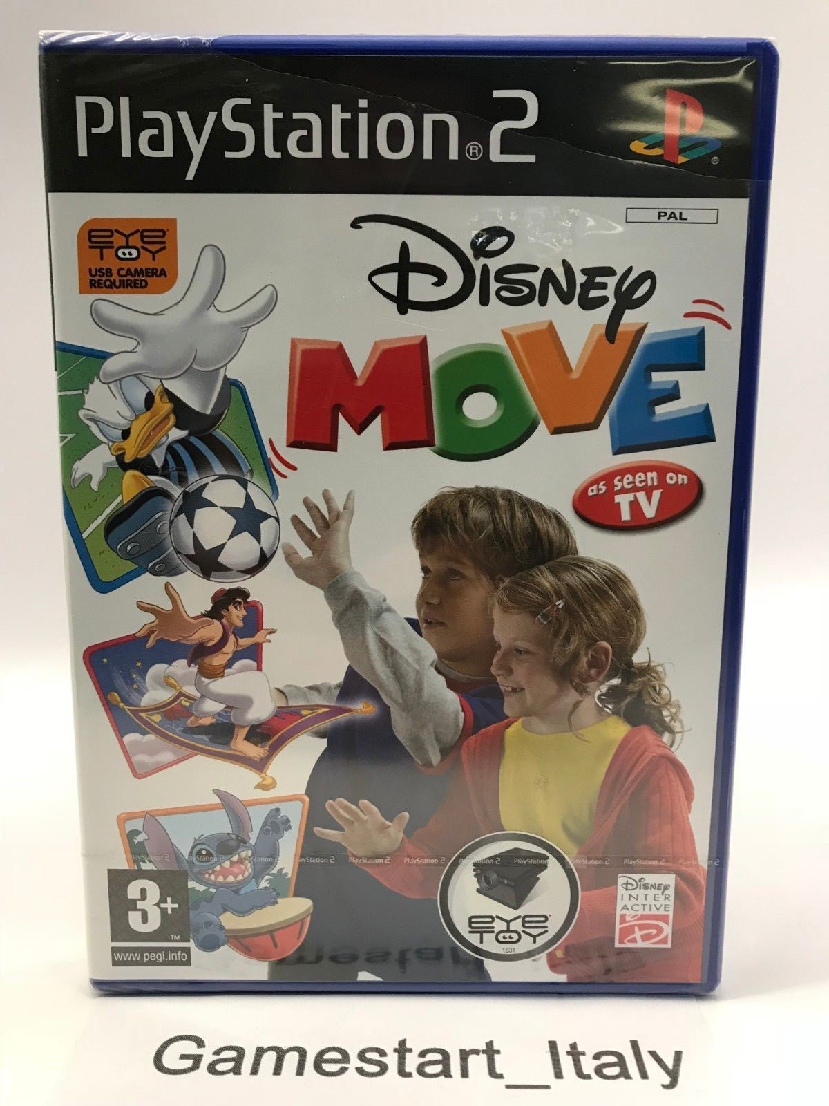 DISNEY MOVE - PS2 - GIOCO NUOVO SIGILLATO - NEW SEALED PAL UK - PLAYSTATION 2