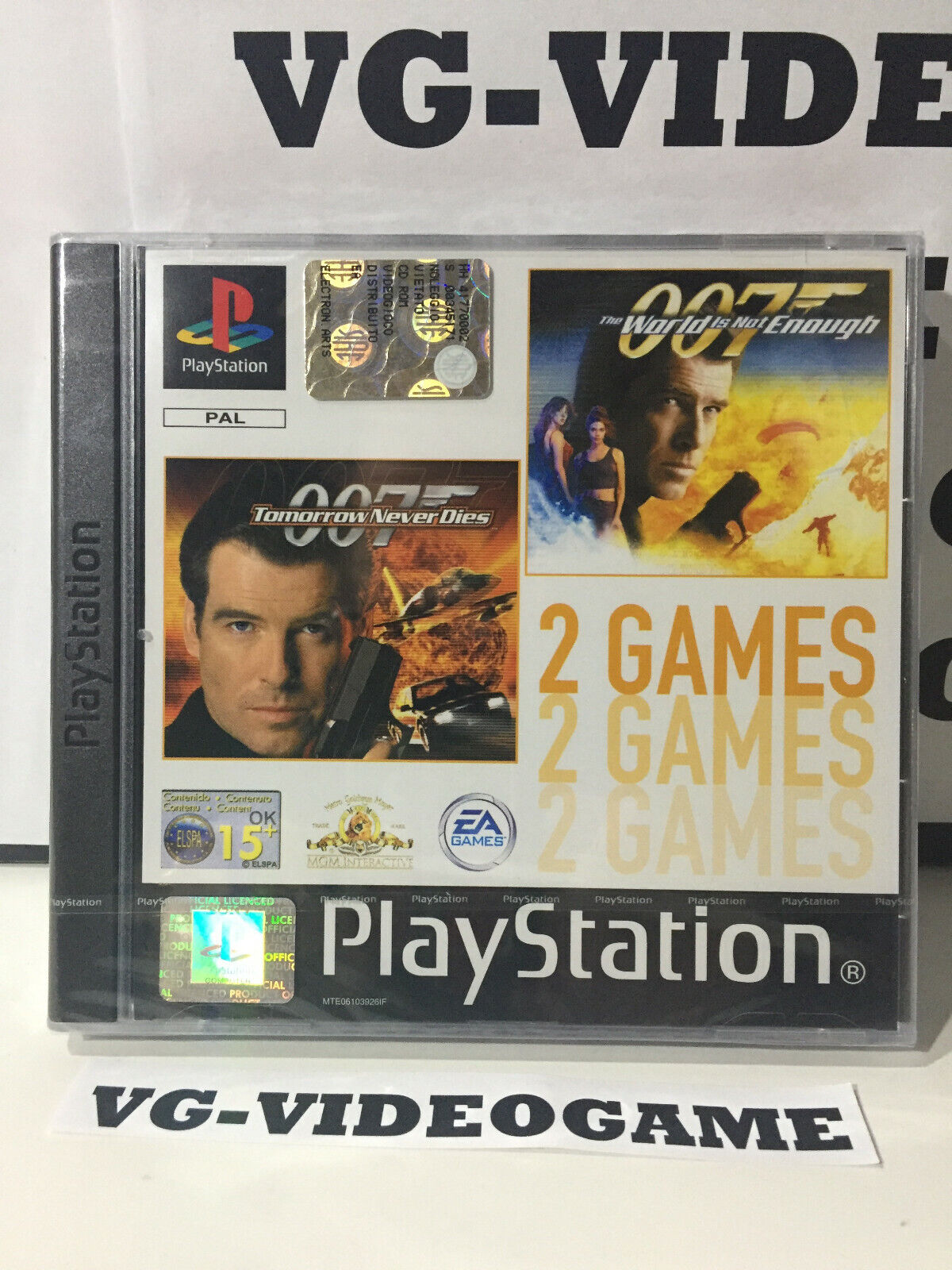 007 TOMORROW NEVER DIES, THE WORLD IS NOT ENOUGH,  PS 1 ,NUOVO