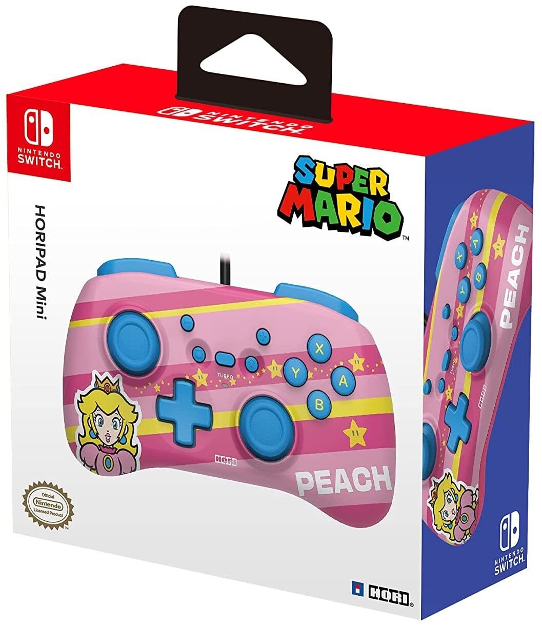 HORI HORIPAD Mini Wired Controller Pad for Kids (Peach) - Nint (Nintendo Switch)