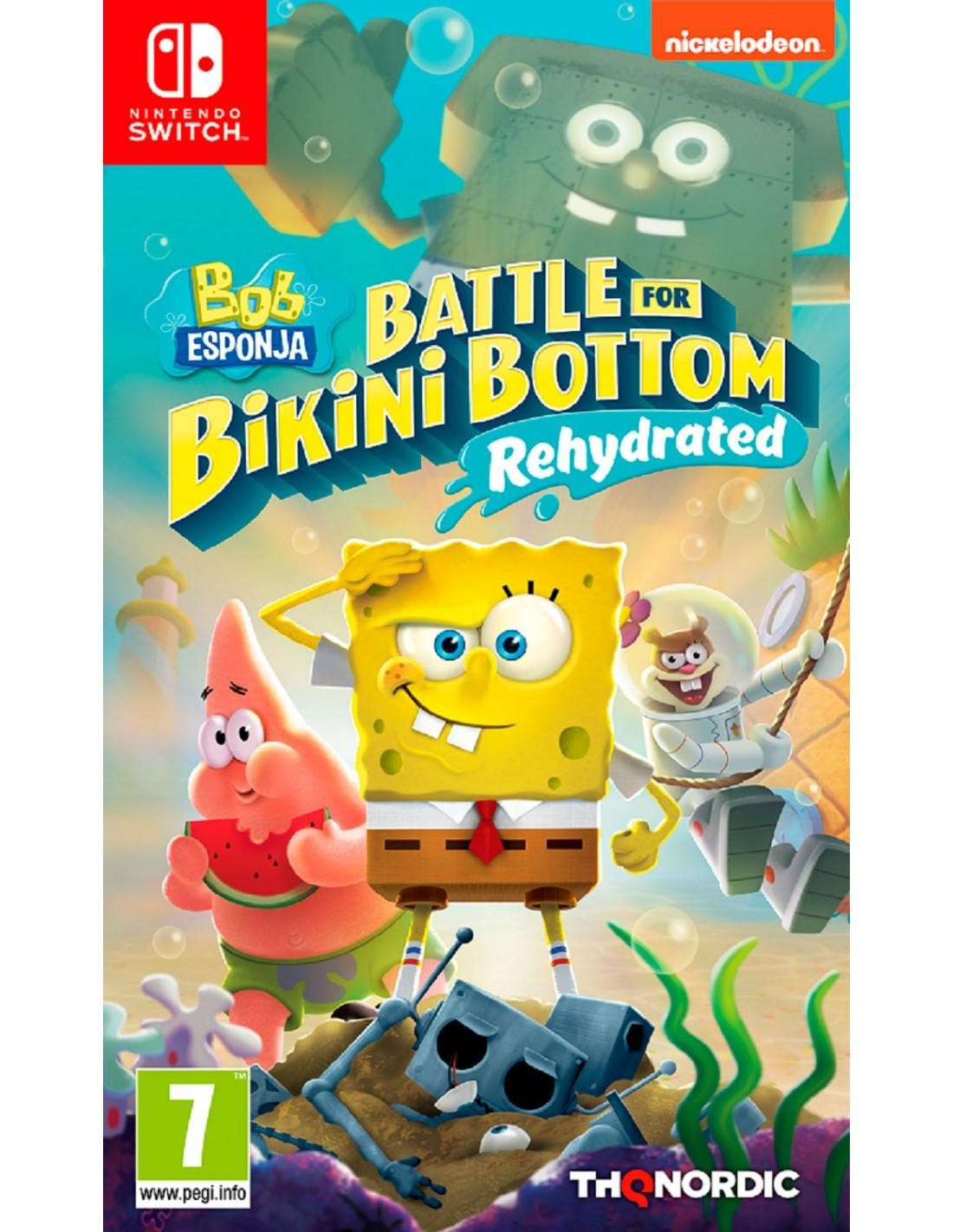 Bob Esponja Battle For Bikini Bottom Rehydrated Juego Nintendo Switch PAL ES