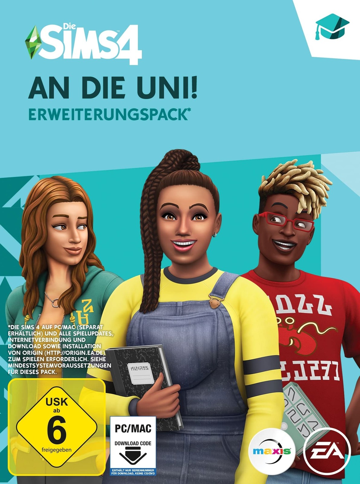 Die Sims 4 An Die Uni ! (EP8)  Erweiterungspack   PC/Mac   VideoGame   Code (PC)