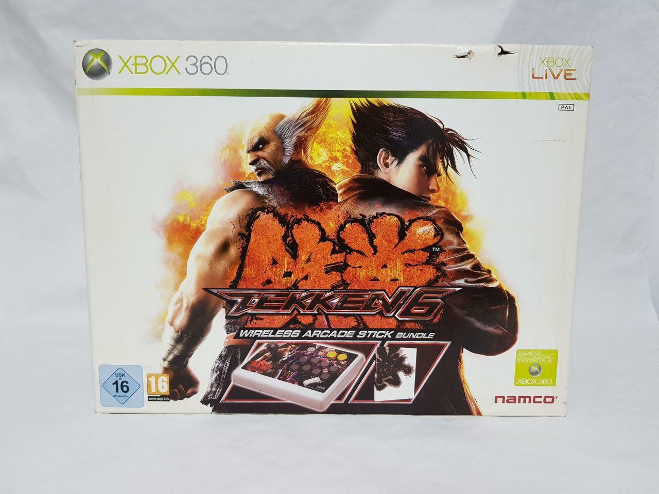 TEKKEN 6 Wireless Arcade STICK BUNDLE XBOX 360 NUOVO