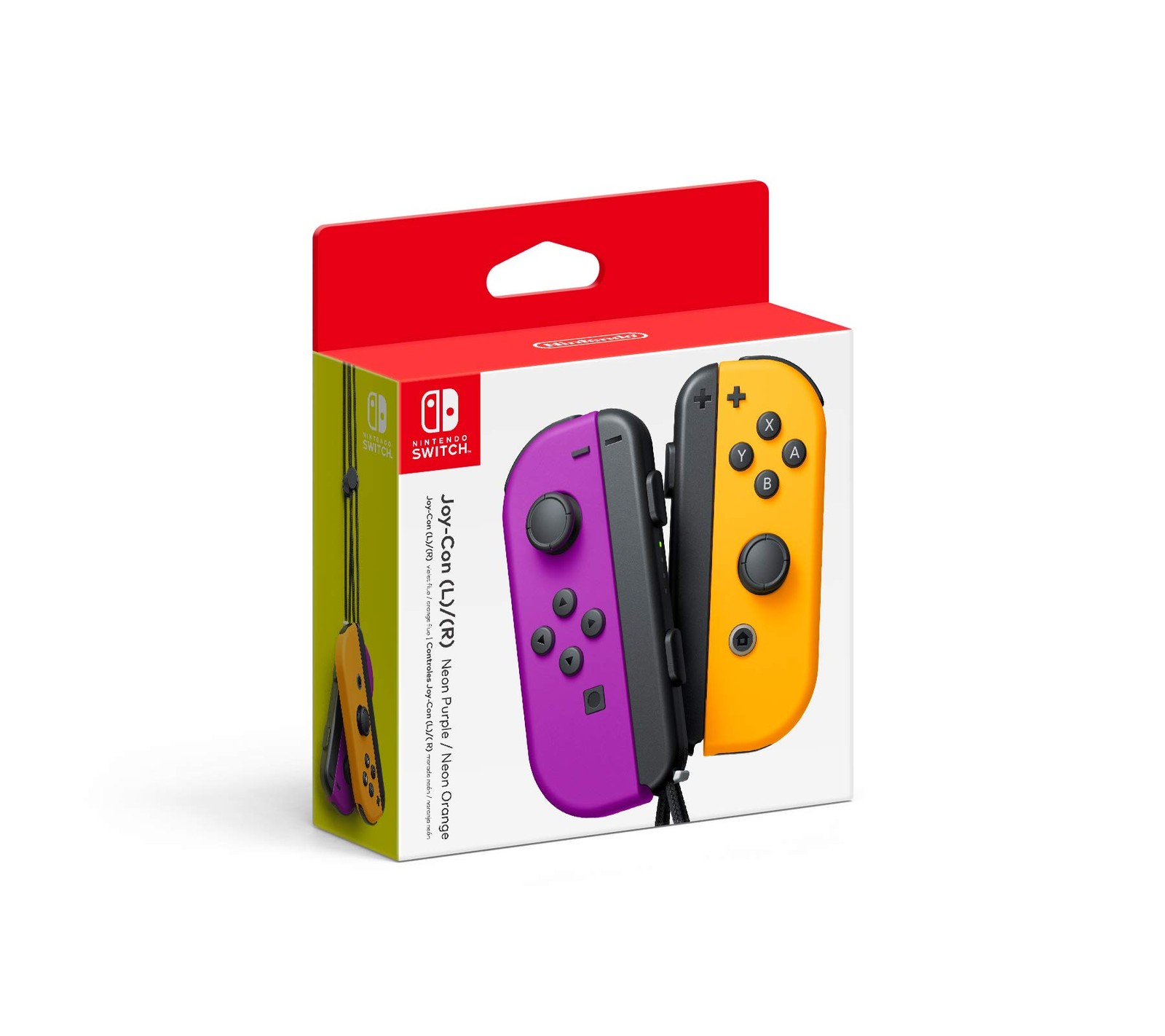 Nintendo Neon Purple/ Neon Orange Joy-Con (L/R) - Official Nin (Nintendo Switch)