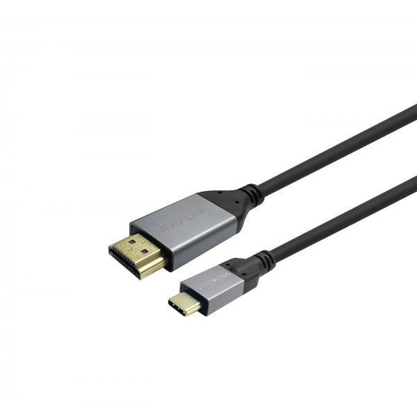 3689765 Vivolink USB-C to HDMI Cable 4m Black