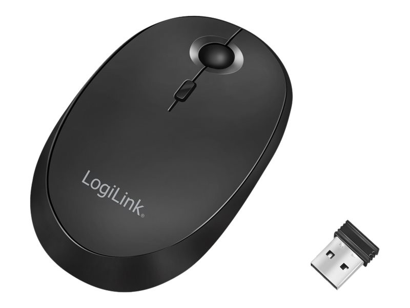 LogiLink ID0204 Ambidestro RF senza fili + Bluetooth 1600 DPI Nero Wireless &