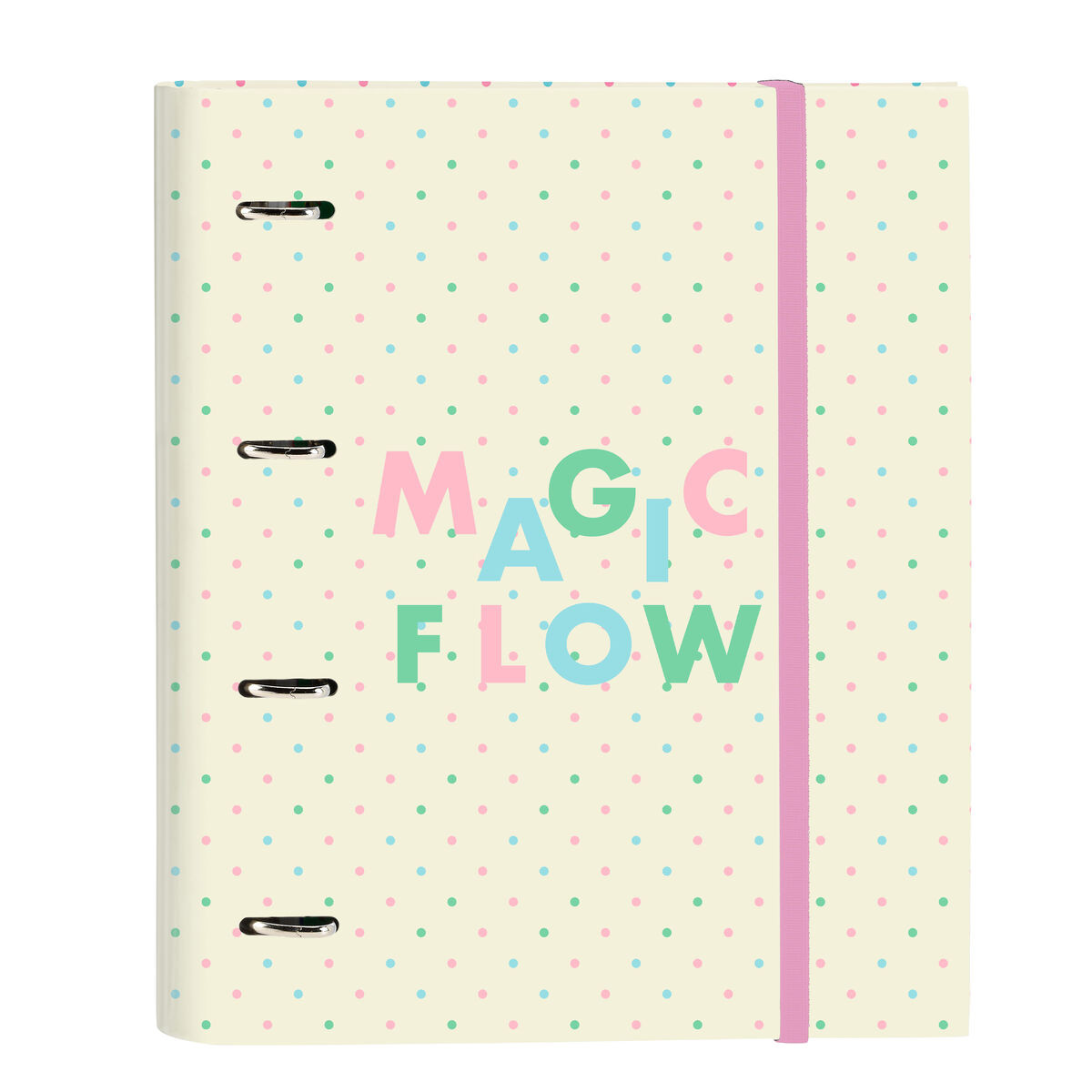 Raccoglitore ad anelli Glow Lab Magic flow Beige [27 x 32 x 3.5 cm]