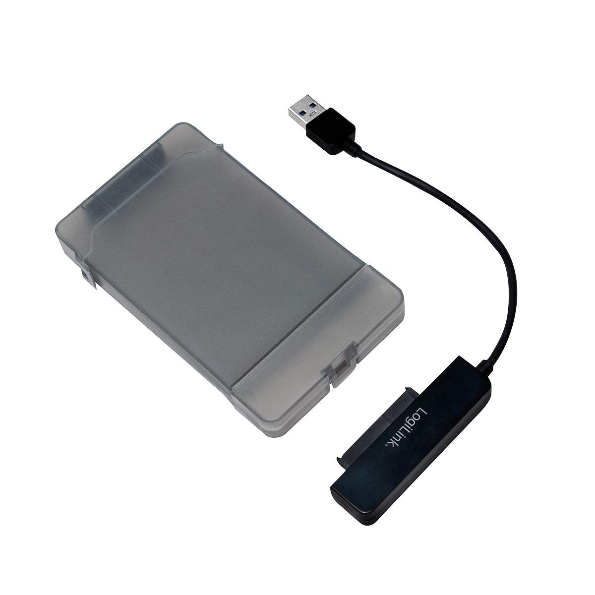 LogiLink USB 3.0 to SATA Adapter with Case AU0037 63.5 cm (2.5)