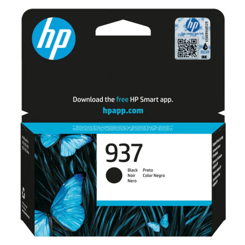 Hp 937BK nero 4S6W5NE cartuccia originale per Hp OfficeJet 9110b,9120B,9120e,913