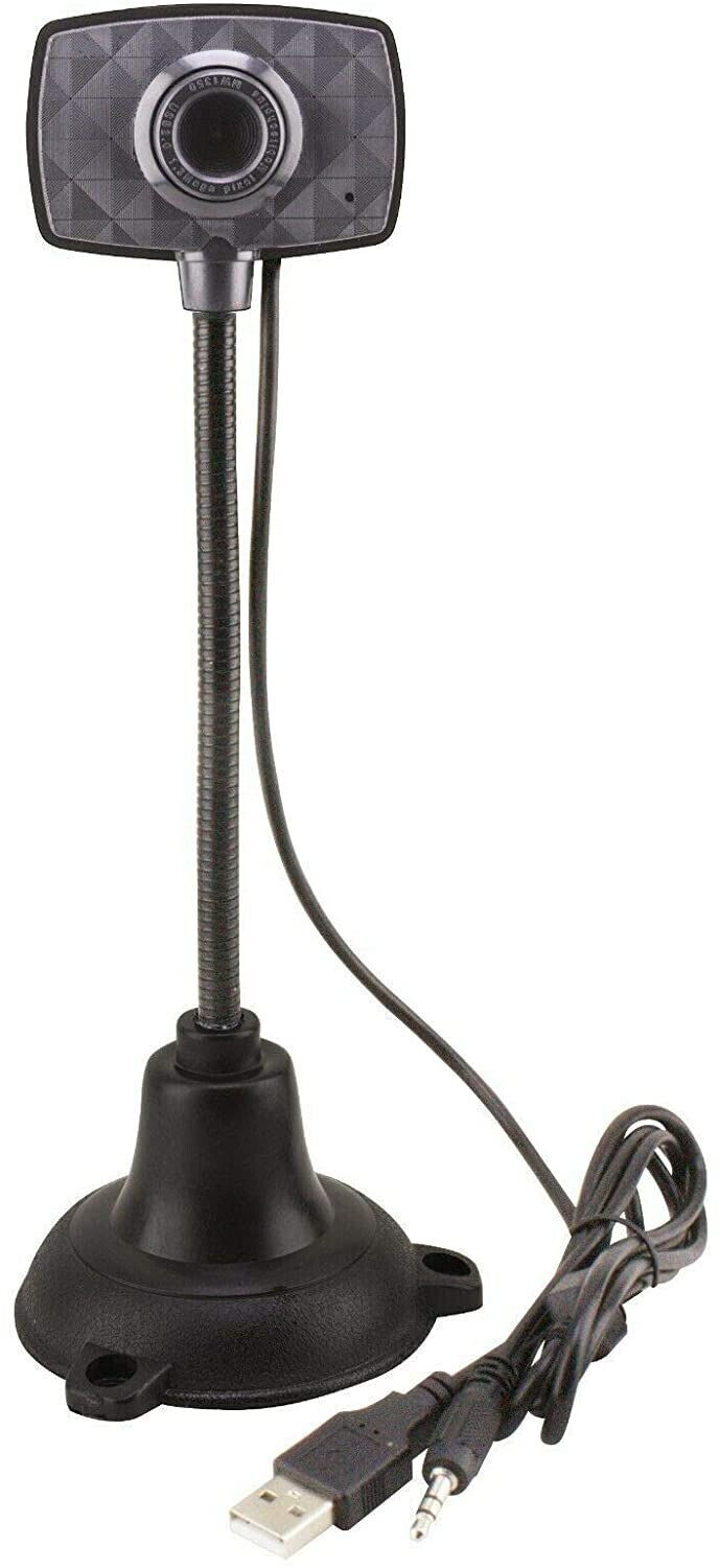 Webcam Xtreme 33855 Videocamera PC USB con Base, Microfono e Stelo flessibile