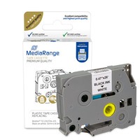 MEDIARANGE MRBTZ231 Nero Bianco Ad inchiostro Permanente Brother P-Touch 1010