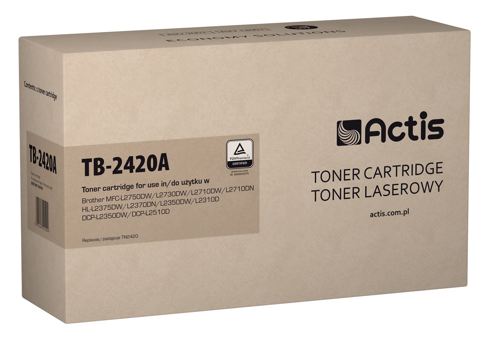 Actis TB-2420A 3000 pagine Nero 1 pz toner (replacement for Brother TN-2420A;