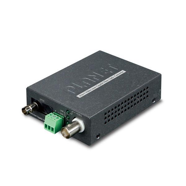 PLANET VF-101G-KIT convertitore multimediale di rete Nero (1-Channel 4-in-1 Vide