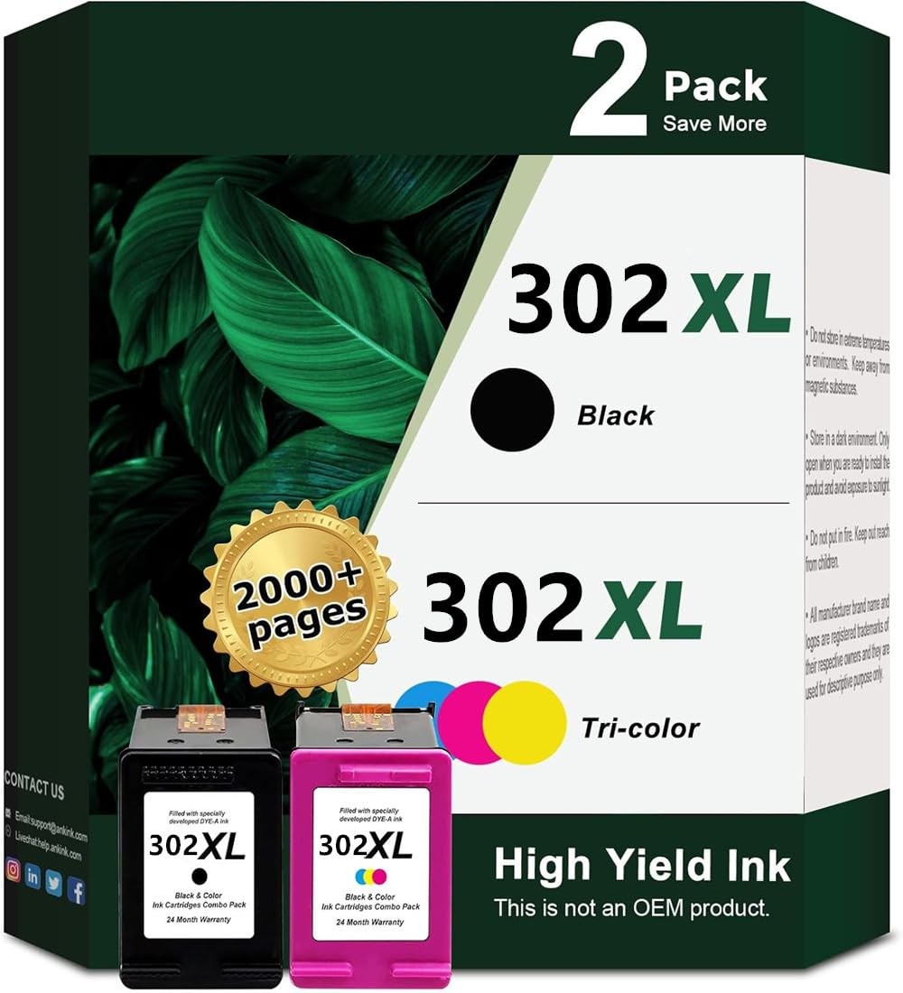 302 302xl 302 XL Nero e Colore per cartucce HP 302 302 XL 302xl per cartucce HP