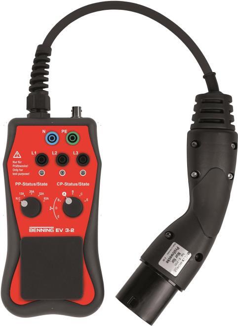 Benning 044169 EV 3-2 Messadapter Messadapter zur Prüfung von E-Ladestationen 1